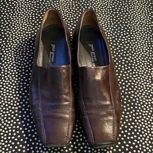 Paul Green Men's Dark Brown Leather Loafers